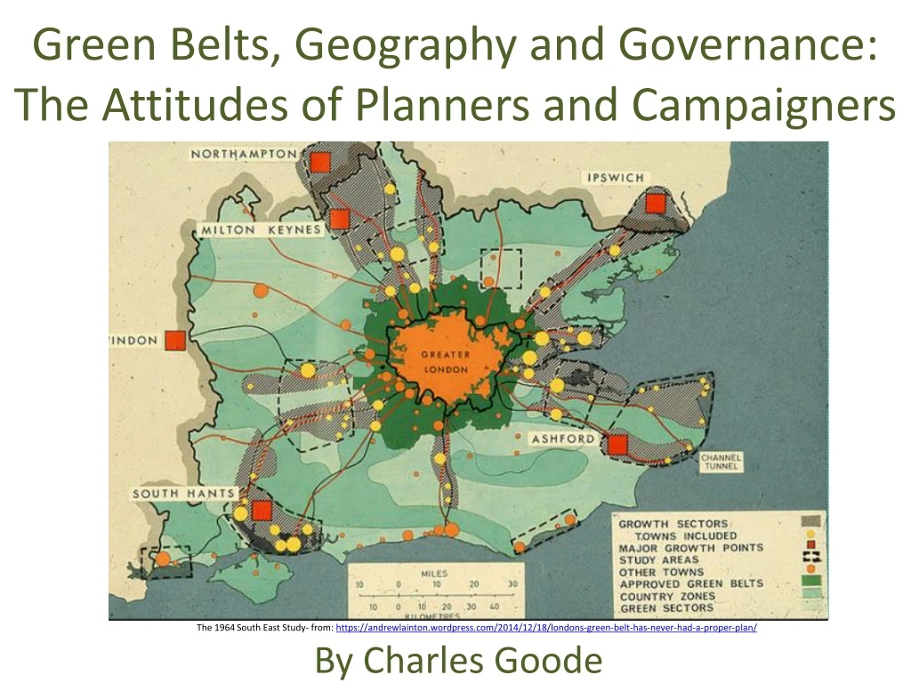 green belts geography and governance the attitudes of planners and campaigners