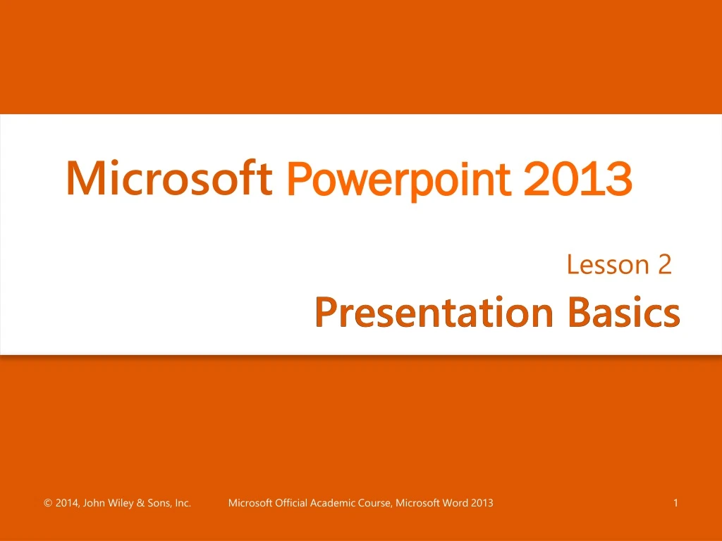 presentation basics