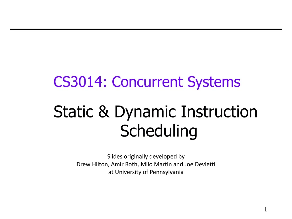cs3014 concurrent systems