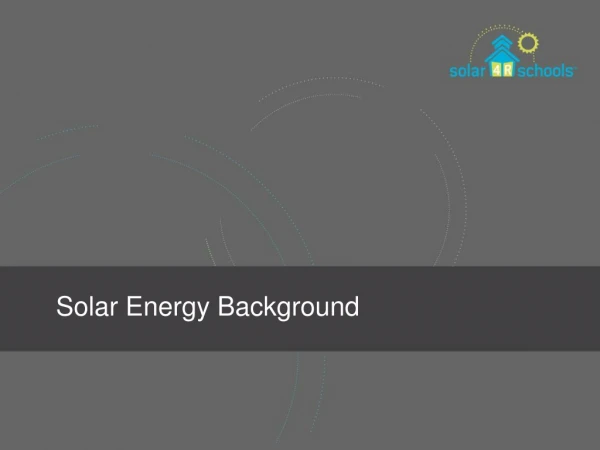 Solar Energy Background