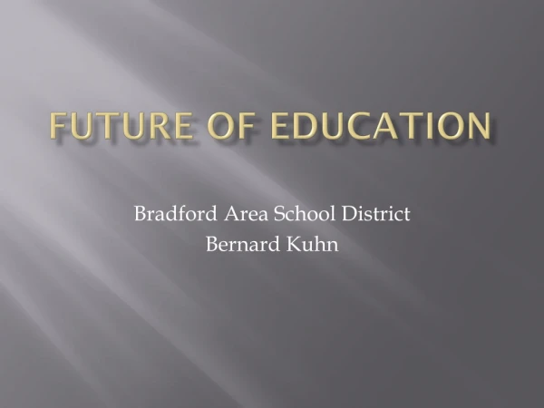 Future of education