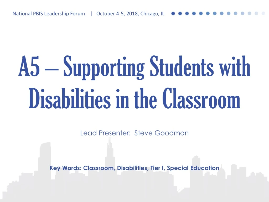 a5 supporting students with disabilities