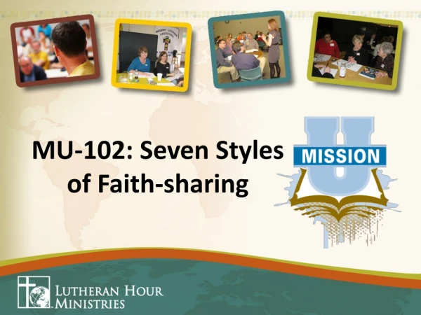 MU-102: Seven Styles of Faith-sharing