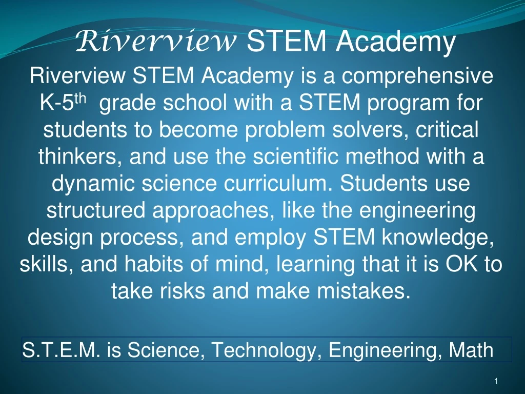 riverview stem academy