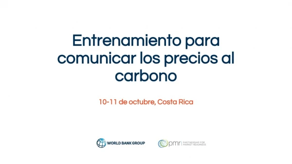 Entrenamiento para comunicar los precios al carbono