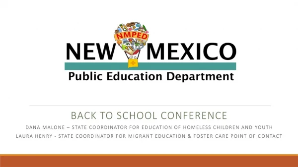 BACK TO SCHOOL CONFERENCE