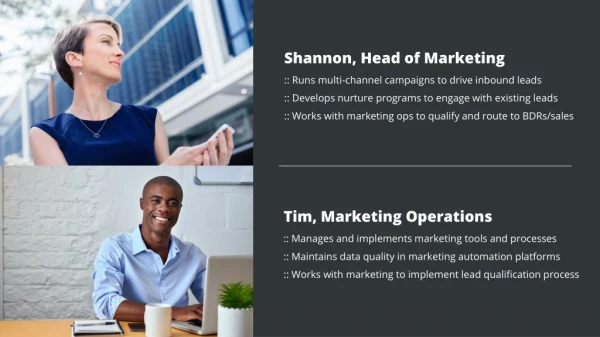 Shannon, Head of Marketing :: Runs multi-channel campaigns to drive inbound leads