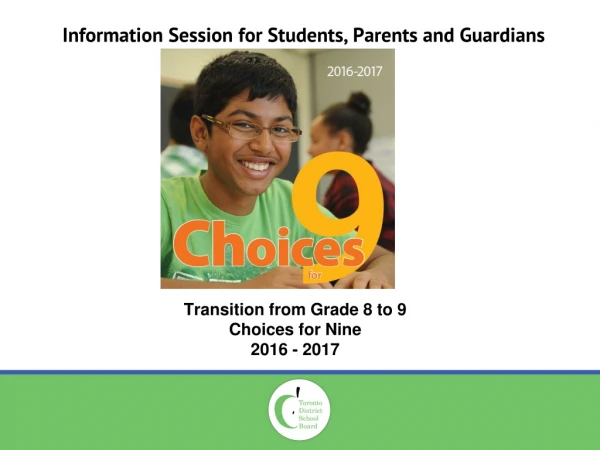 Information Session for Students, Parents and Guardians