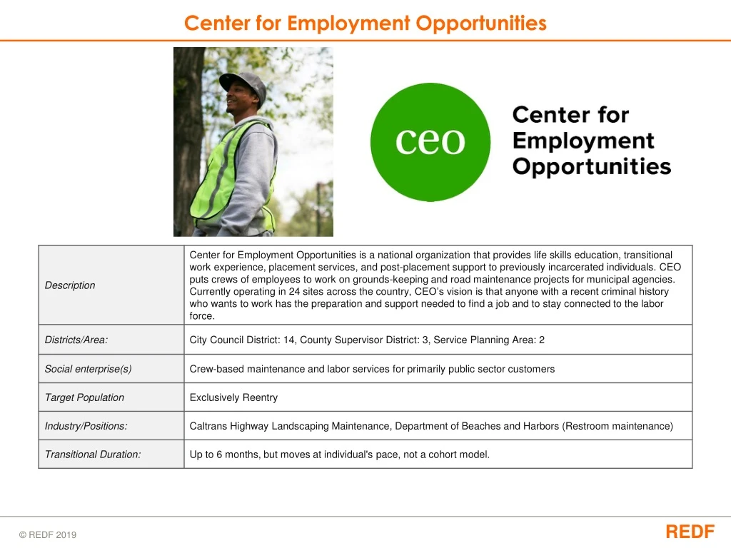 center for employment opportunities