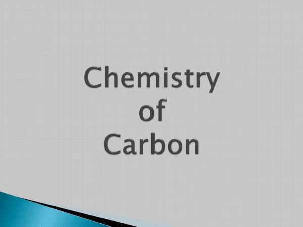 Chemistry of Carbon