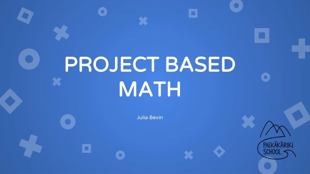 project based math julia bevin
