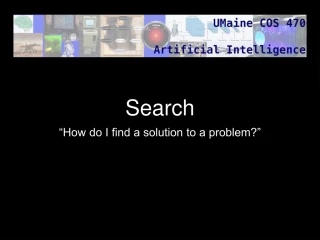 Problem Solving Methods: Search Space Formalism and State Representation - slide 1