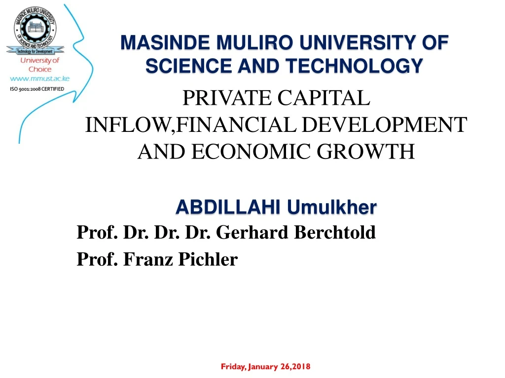 masinde muliro university of science and technology