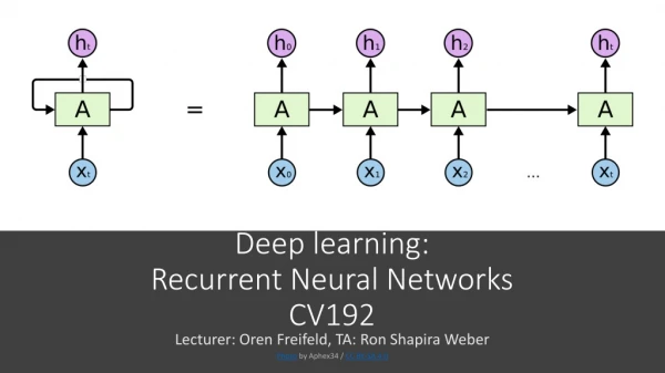 Deep learning: Recurrent Neural Networks CV192