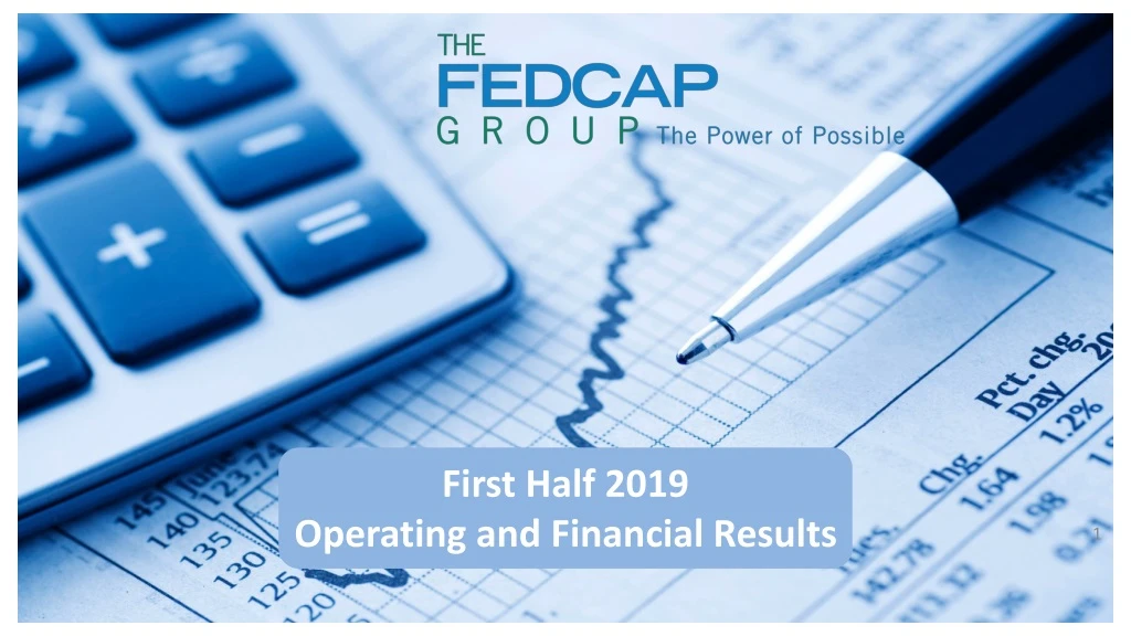 first half 2019 operating and financial results