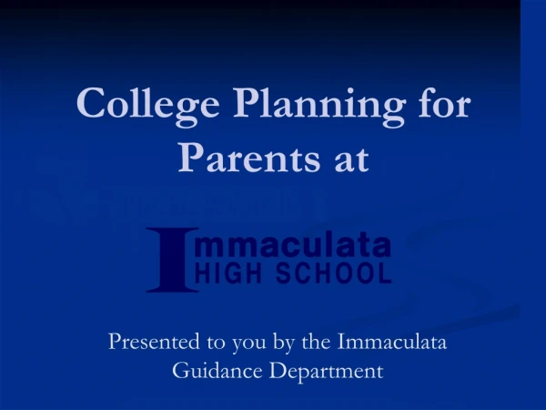 College Planning for Parents at