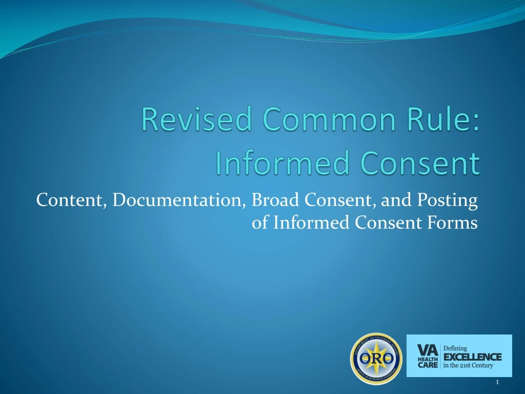 revised common rule informed consent