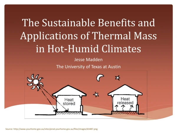 The Sustainable Benefits and Applications of Thermal Mass in Hot-Humid Climates