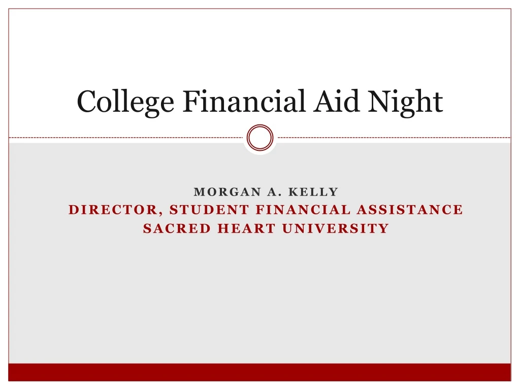 college financial aid night