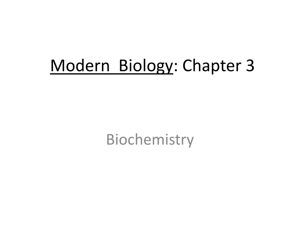 modern biology chapter 3