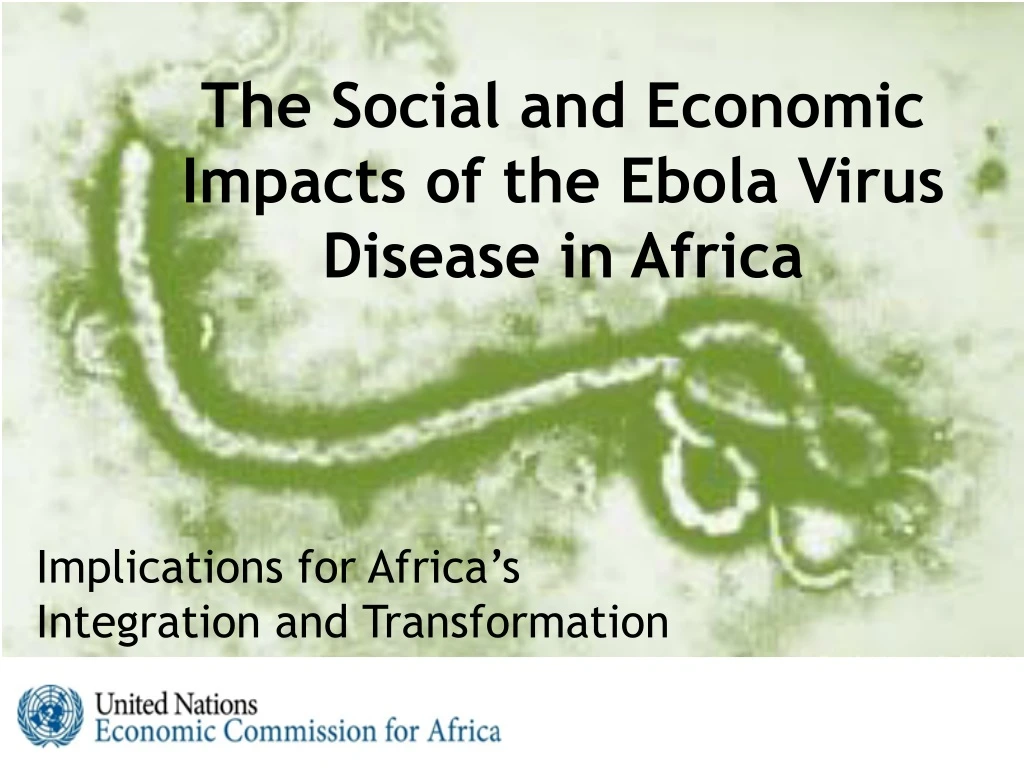 the social and economic impacts of the ebola virus disease in africa