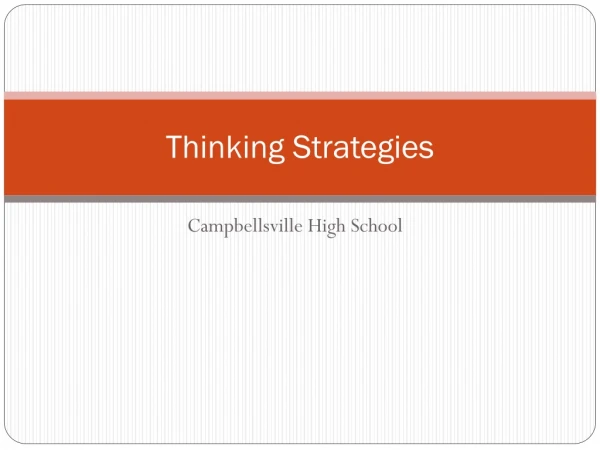 Thinking Strategies