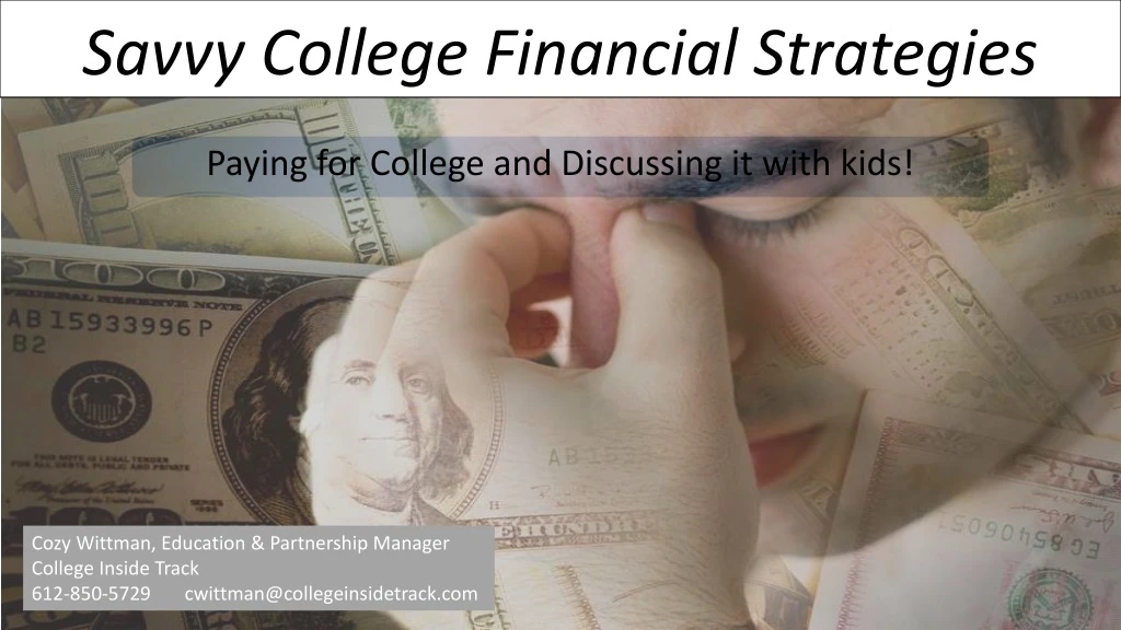 savvy college financial strategies