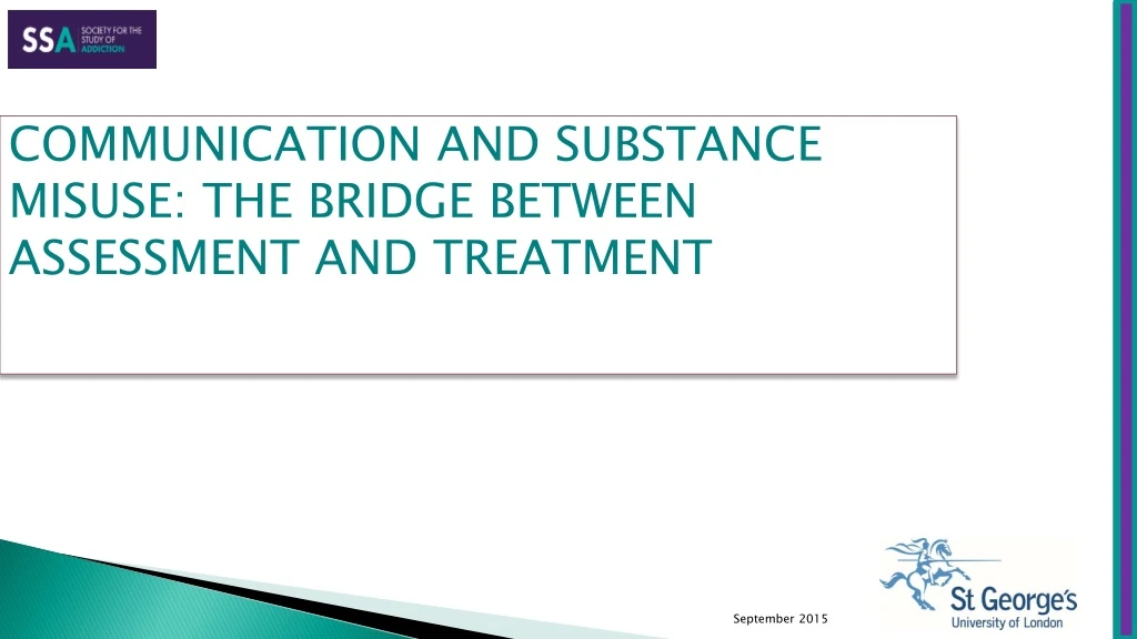 communication and substance misuse the bridge