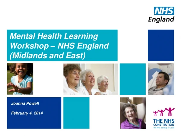 Mental Health Learning Workshop – NHS England (Midlands and East)