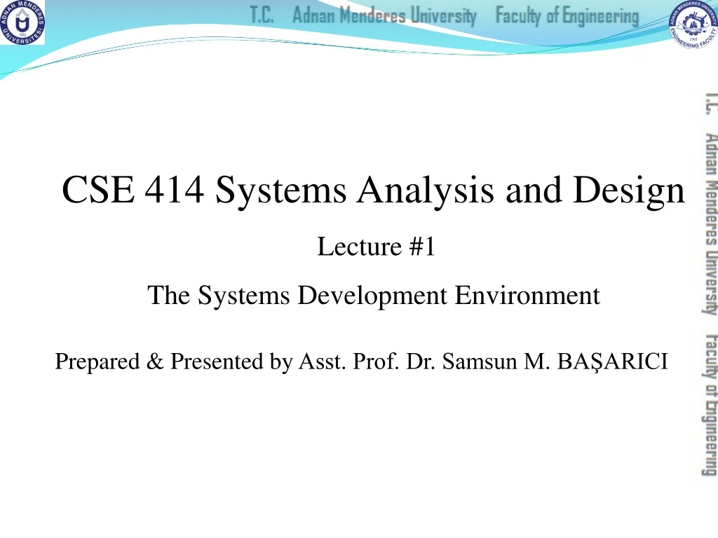 cse 414 systems analysis and design lecture