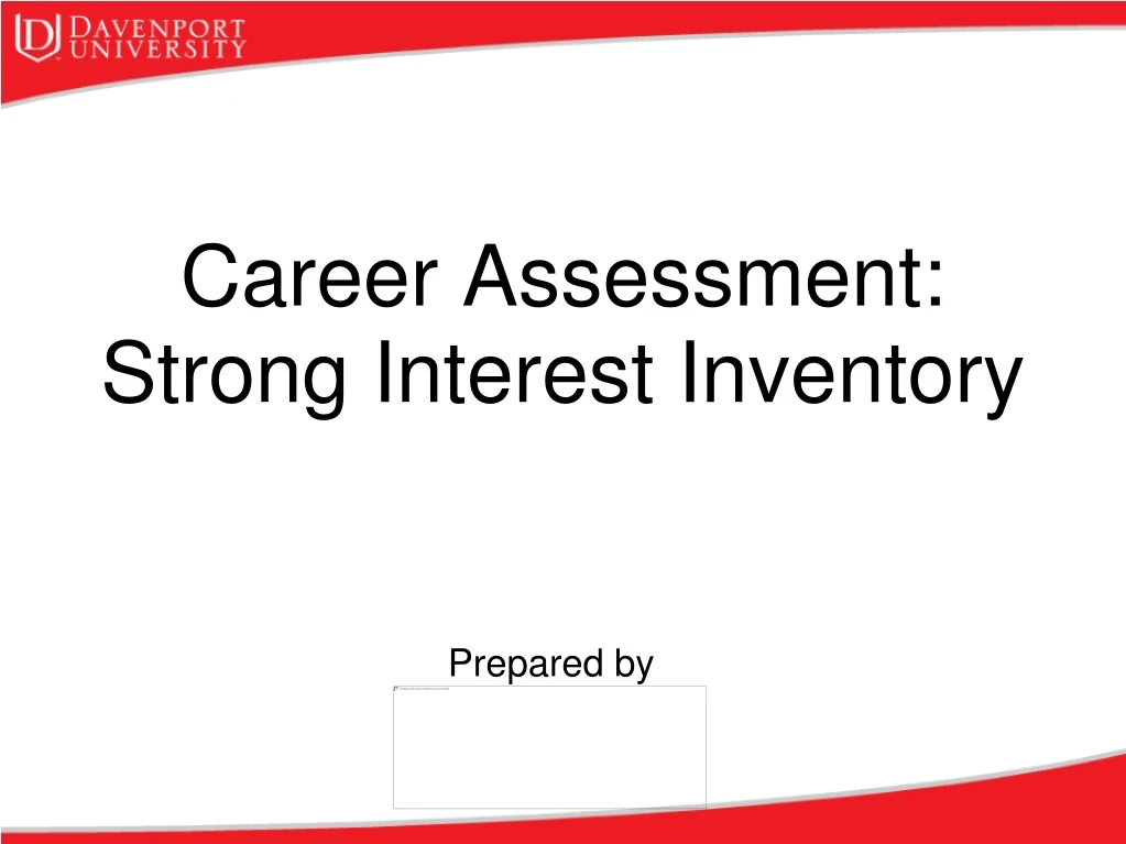 career assessment strong interest inventory
