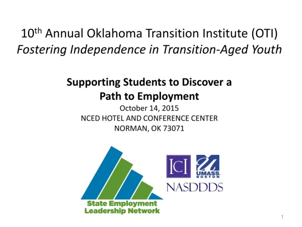 Supporting Students to Discover a Path to Employment October 14, 2015