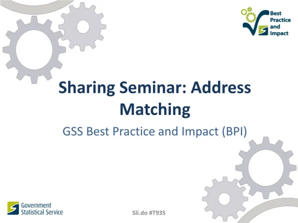 Sharing Seminar: Address Matching