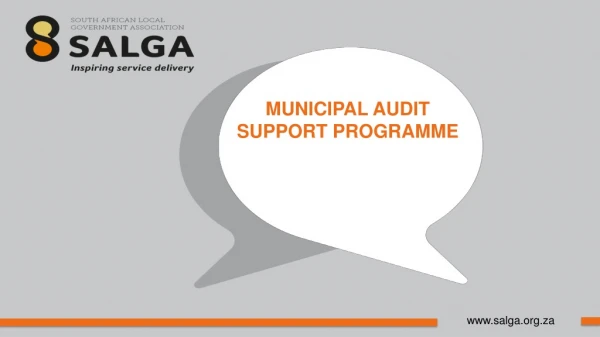 MUNICIPAL AUDIT SUPPORT PROGRAMME