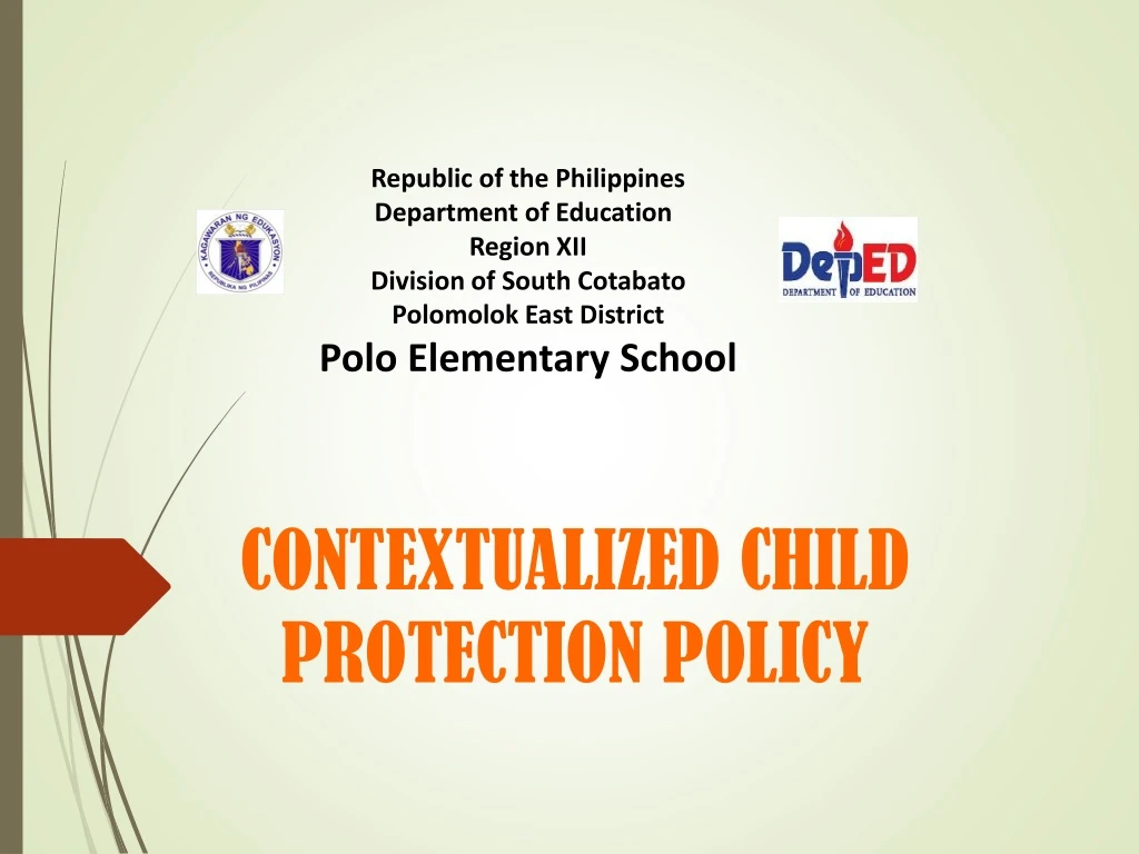 contextualized child protection policy
