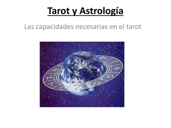 Tarot - Un vistazo a la astrologia
