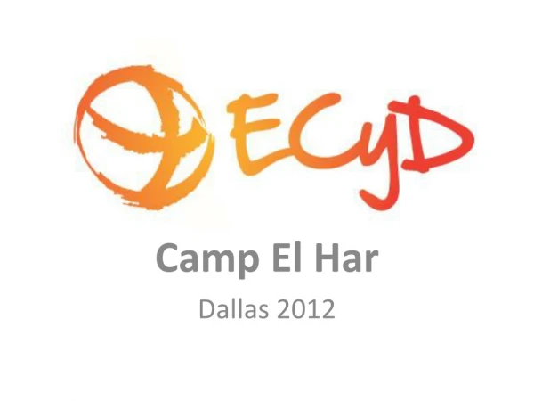 Camp El Har Dallas 2012