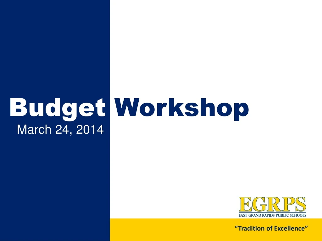 budget workshop