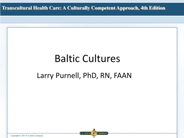 Baltic Cultures