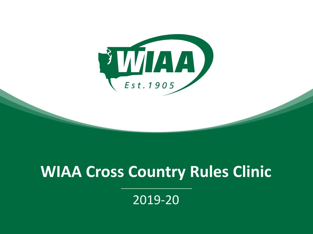 wiaa cross country rules clinic