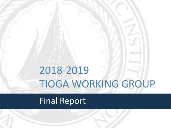 2018-2019 Tioga Working group