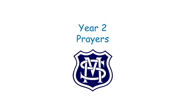 Year 2 Prayers