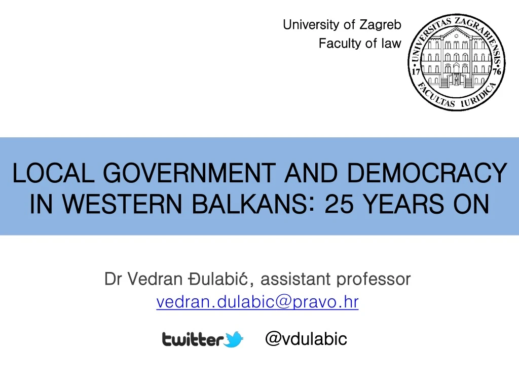 local government and democracy in western balkans 25 years on