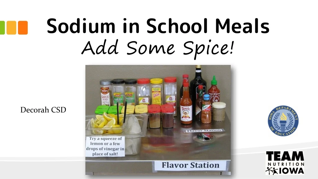 sodium in school meals add some spice