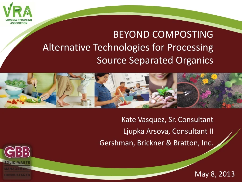 beyond composting alternative technologies for processing source separated organics