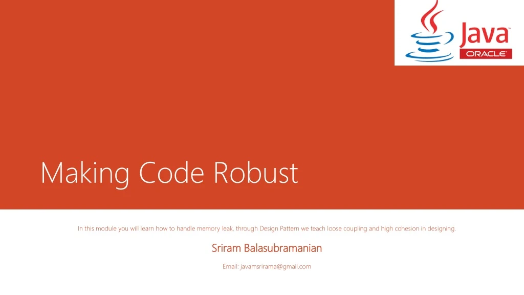 making code robust