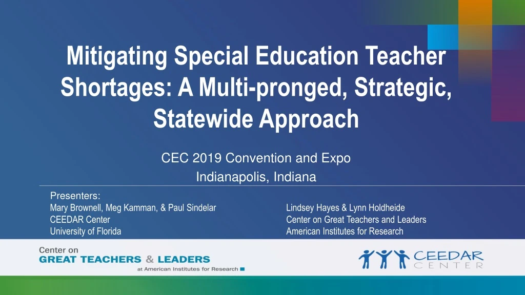 mitigating special education teacher shortages a multi pronged strategic statewide approach