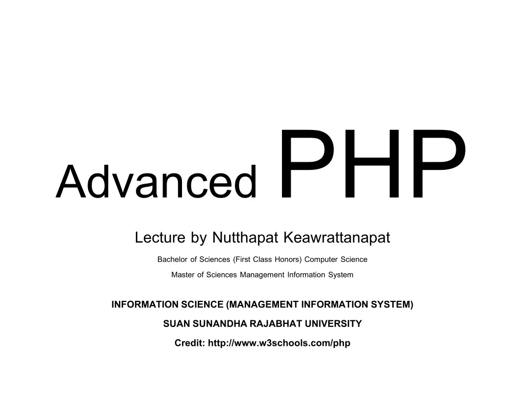 advanced php