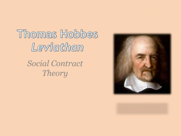 Thomas Hobbes Leviathan