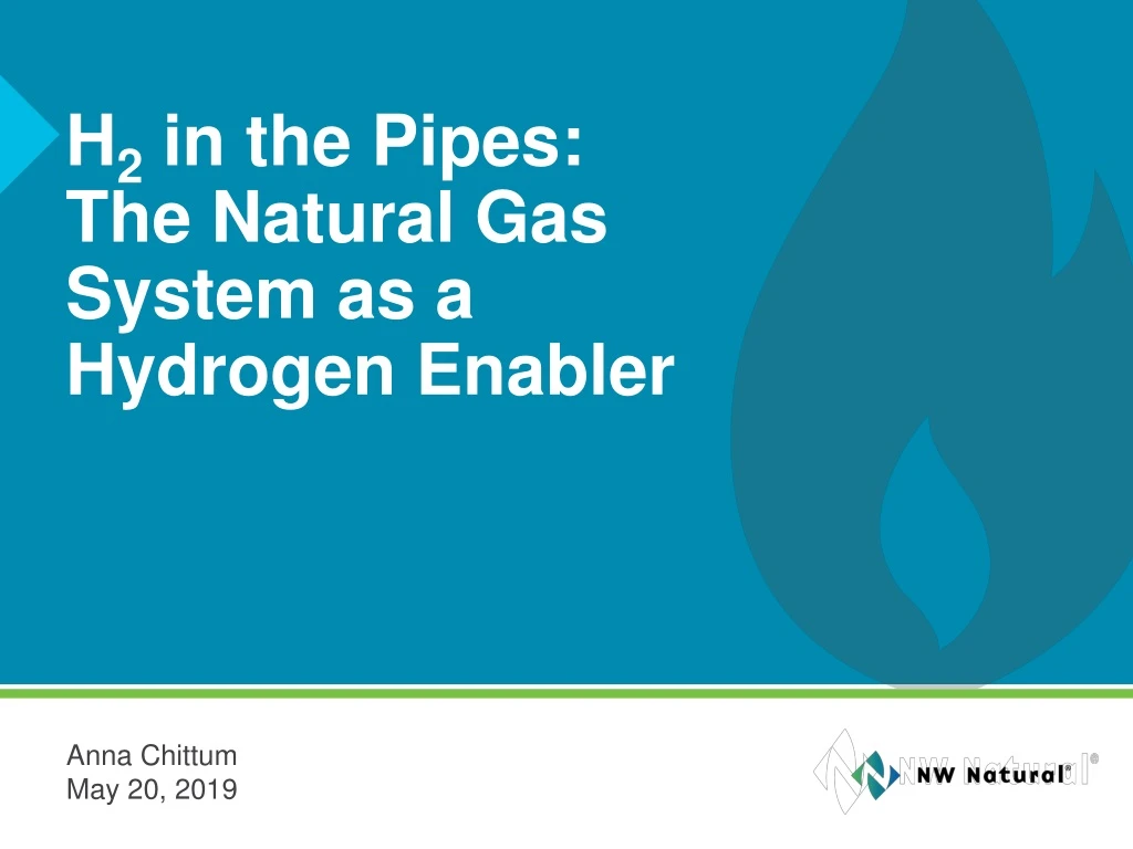 h 2 in the pipes the natural gas system as a hydrogen enabler